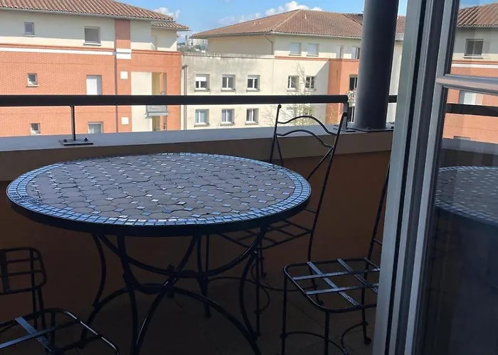 Appartement Rose T2, Climatisation,parking Prive, Piscine, Wifi , Confort Toulouse